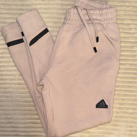 adidas Pants - Adidas Sweatpants - Tan with black accents